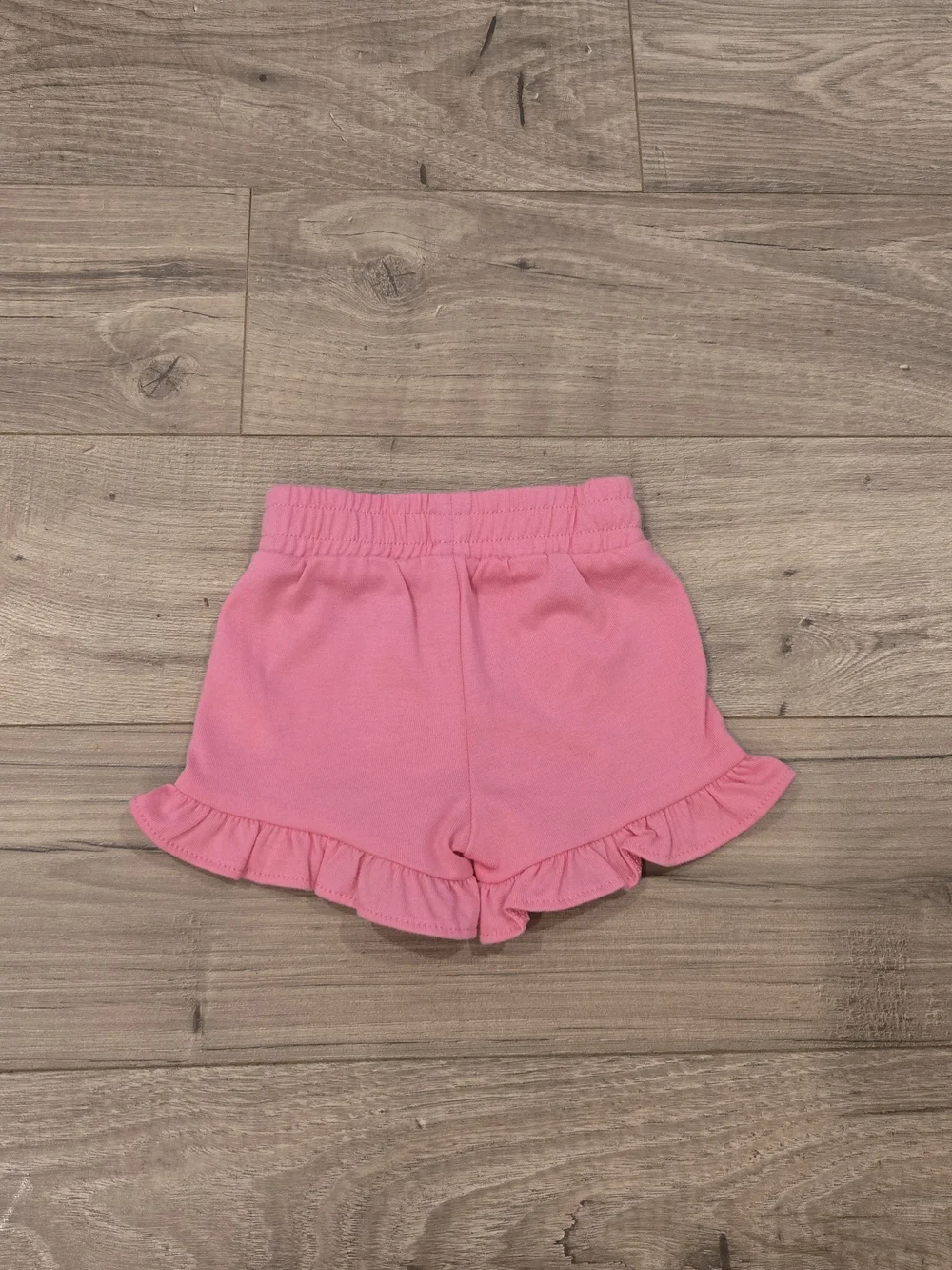 NWT Jumping Beans Baby Girl Pink Black 2pc Ruffle Shorts Set Size NB New